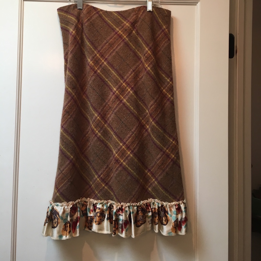 odille from Anthropology midi skirt size 8 rare!
